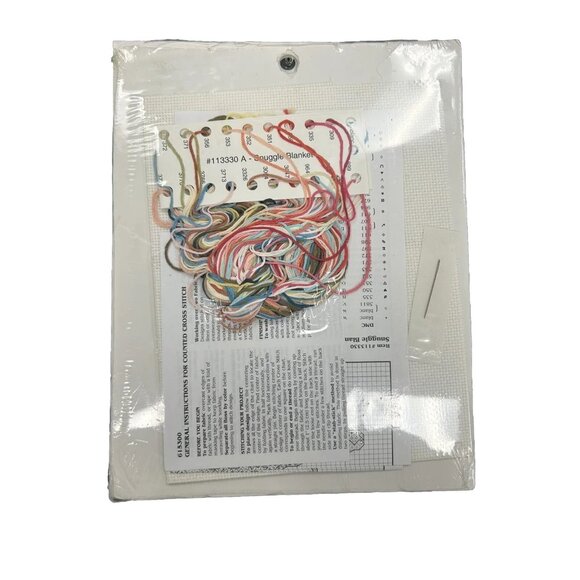 Dreamsicles Counted Cross Stitch Kit 113330 Snuggle Blanket Leisure Arts 1998 - Picture 3 of 3